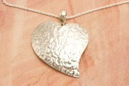 Artie Yellowhorse Sterling Silver Heart Pendant